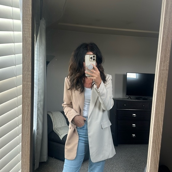 Colorblock long blazer - Picture 2 of 3